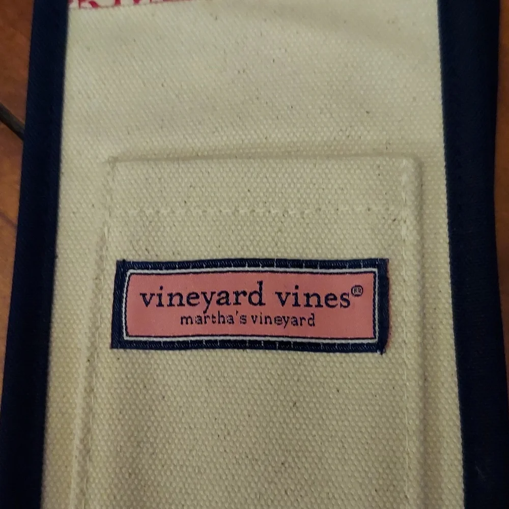 NEW | VINYARD VINES | MARTHA'S VINYARD | CANVAS WINE TOTE